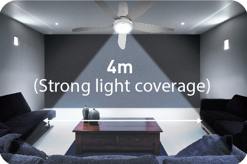 LED Ceiling Fan, 4m (Strong light overage)