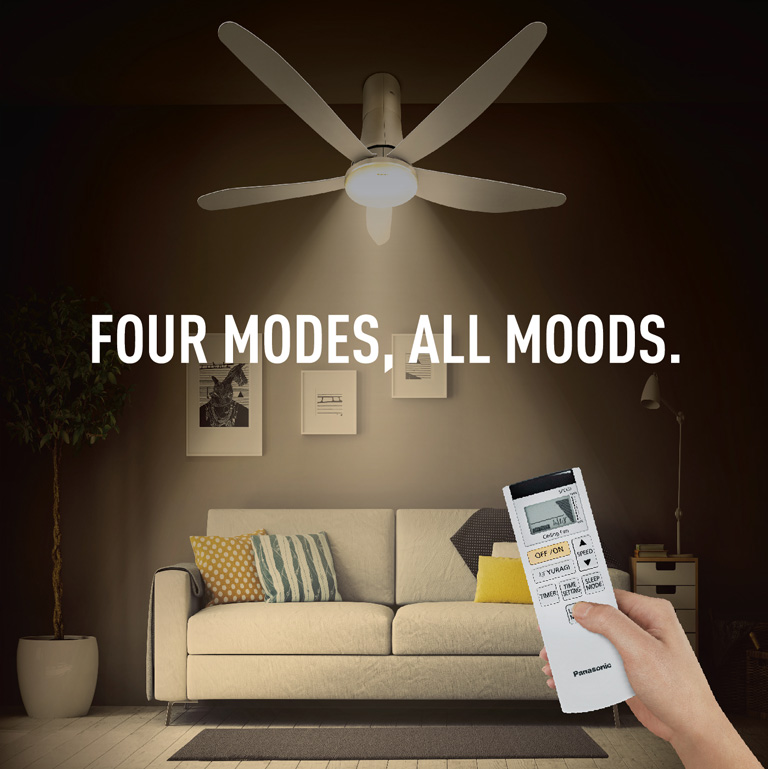 Panasonic Ceiling Fans combine beautiful contemporary designs with innovative technology, creating strong airflows, which complement the circulation of cool air from air conditioning systems.